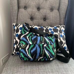 DVF animal print side crossbody